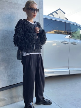 「アイテム（ローファー）」を使った、keiさん（レディース・160cm）の秋コーディネート