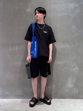 「LAKOLE（ラコレ）の[MENS]ボリュームステンレスチェーンネックレス / 118137（ネックレス）」を使った、NAOさん（メンズ・175cm）の夏コーディネート