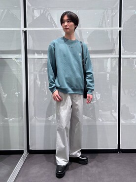 「リング」｜「アイテム（スウェット）」を使った、NAOさん（メンズ・175cm）の春コーディネート