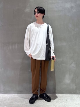 「アイテム（水筒）」を使った、NAOさん（メンズ・175cm）の夏コーディネート