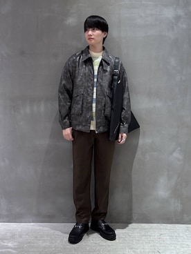 「アイテム（トートバッグ）」を使った、NAOさん（メンズ・175cm）の秋コーディネート