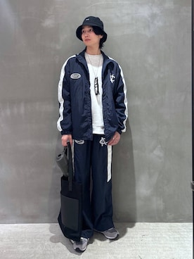 「リング」｜「アイテム（スウェット）」を使った、NAOさん（メンズ・175cm）の秋コーディネート