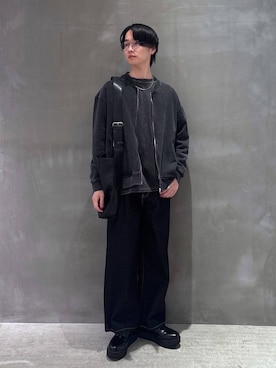 「LAKOLE（ラコレ）のアイテム（ブルゾン）」を使った、NAOさん（メンズ・175cm）の冬コーディネート