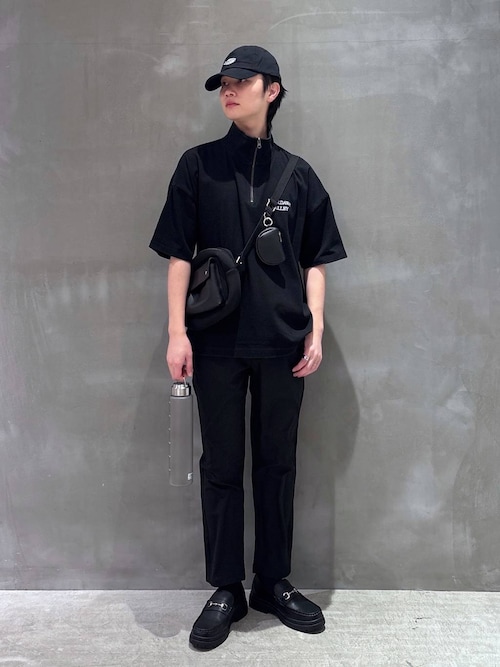 デニムライクハーフZIP / 324598（Tシャツ/カットソー）｜LAKOLE