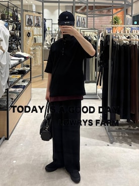 「LOWRYS FARM（ローリーズファーム）のアイテム（帽子）」を使った、NAOさん（メンズ・175cm）の春コーディネート