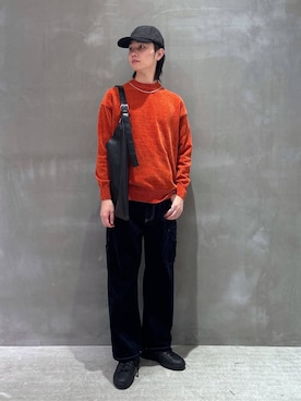 「リング」｜「アイテム（キャップ）」を使った、NAOさん（メンズ・175cm）の秋コーディネート