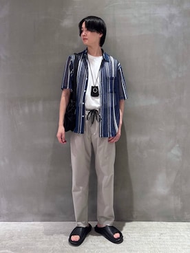 「LAKOLE（ラコレ）のアイテム（アクセサリー）」を使った、NAOさん（メンズ・175cm）の春コーディネート
