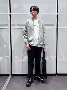 「リング」｜「アイテム（スウェット）」を使った、NAOさん（メンズ・175cm）の春コーディネート