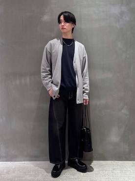 「アイテム（カーディガン/ボレロ）」を使った、NAOさん（メンズ・175cm）の冬コーディネート