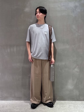 「LAKOLE（ラコレ）のシャークソールプレーントゥシューズ / 100178（ドレスシューズ）」を使った、NAOさん（メンズ・175cm）の夏コーディネート