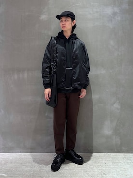 「リング」｜「アイテム（キャップ）」を使った、NAOさん（メンズ・175cm）の秋コーディネート