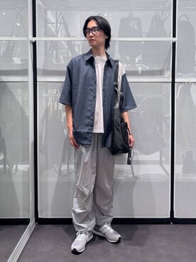 「LAKOLE（ラコレ）のマルチポケットショルダー / 132216（ショルダーバッグ）」を使った、NAOさん（メンズ・175cm）の夏コーディネート