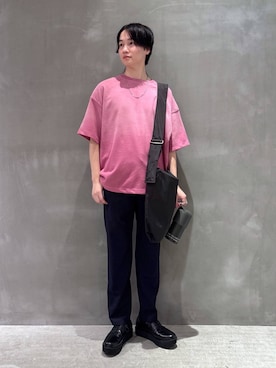 「アイテム（食器/キッチン、ブラック系）」を使った、NAOさん（メンズ・175cm）の夏コーディネート