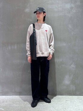 「リング」｜「アイテム（スウェット）」を使った、NAOさん（メンズ・175cm）の秋コーディネート