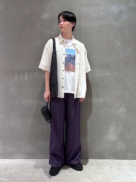 「LAKOLE（ラコレ）の[MENS]ボリュームステンレスチェーンネックレス / 118137（ネックレス）」を使った、NAOさん（メンズ・175cm）の夏コーディネート