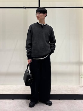 「LOWRYS FARM（ローリーズファーム）のアイテム（ハンドバッグ）」を使った、NAOさん（メンズ・175cm）の秋コーディネート