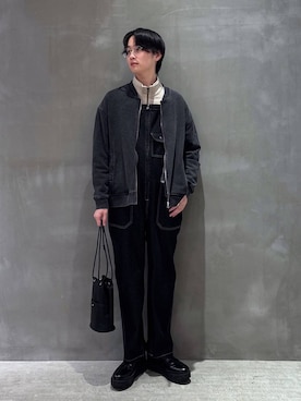 「LAKOLE（ラコレ）のアイテム（ハンドバッグ）」を使った、NAOさん（メンズ・175cm）の冬コーディネート