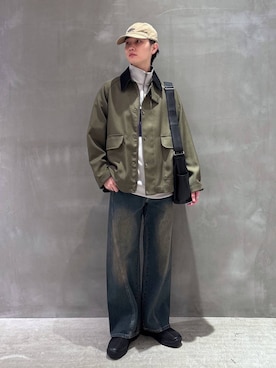 「LAKOLE（ラコレ）のアイテム（ブルゾン）」を使った、NAOさん（メンズ・175cm）の冬コーディネート