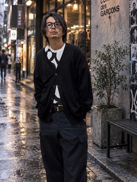 「COMME des GARCONS（コムデギャルソン）のアイテム」を使った、BEARさん（メンズ・170cm）の秋コーディネート