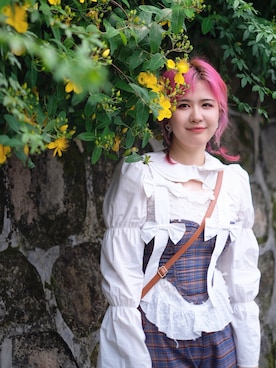 「FILA（フィラ）のアイテム（シューズ）」を使った、Jellyさん（レディース・163cm）の夏コーディネート