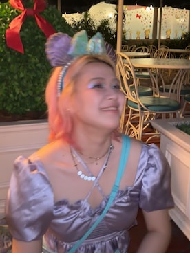 「アイテム（カチューシャ）」を使った、Jellyさん（レディース・163cm）の夏コーディネート