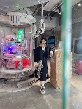 「ENVYM（アンビー）のアイテム（ジャケット/アウター）」を使った、Jellyさん（レディース・163cm）の秋コーディネート