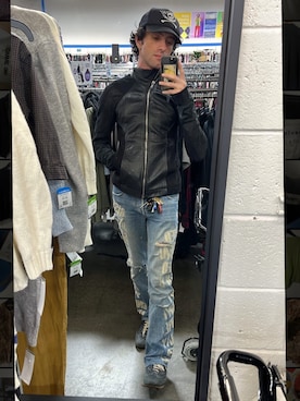 「Rick Owens（リックオウエンス）のアイテム」を使った、chrisさん（メンズ・178cm）の春コーディネート