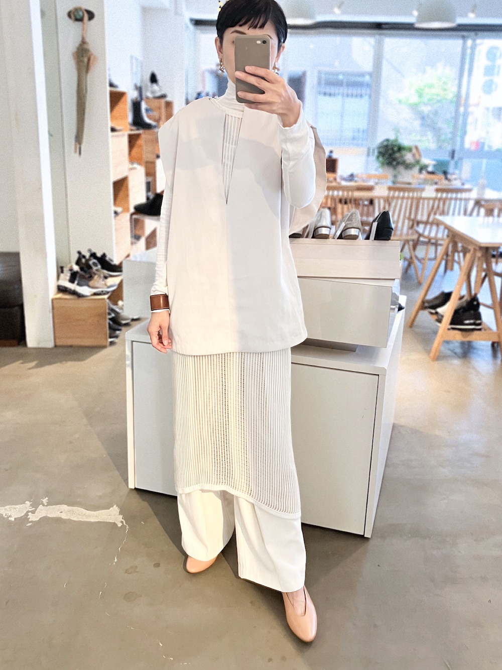 TODAYFUL キーネックサテンプルオーバー美品