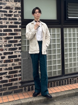 「THOMAS MASON（トーマス メイソン）のアイテム」を使った、U-ki★彡さん（メンズ・175cm）の夏コーディネート