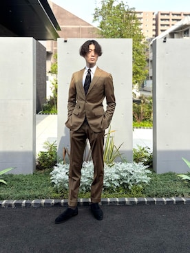 「アイテム（ネクタイ）」を使った、U-ki★彡さん（メンズ・175cm）の秋コーディネート