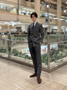 「アイテム（フォーマルスーツ/小物）」を使った、U-ki★彡さん（メンズ・175cm・20代）の秋コーディネート