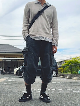 「ARMANI EXCHANGE（アルマーニエクスチェンジ）のアイテム」を使った、oʇoɐNさん（メンズ・178cm）の夏コーディネート