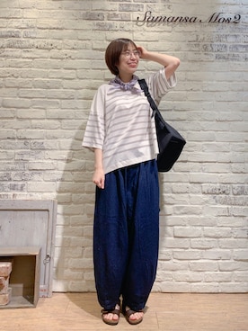 「サマンサモスモス」｜「アイテム（財布/小物）」を使った、なかごう まいさん（レディース・162cm）の夏コーディネート
