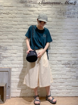 「ボーイッシュ、夏コーデ」｜「アイテム（その他）」を使った、なかごう まいさん（レディース・162cm）の夏コーディネート