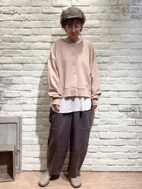 「サマンサ モスモス(Samansa Mos2)」｜「アイテム（アンサンブル）」を使った、なかごう まいさん（レディース・162cm）の秋コーディネート