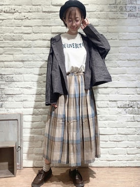 なかごう まいさん（レディース・162cm）の秋コーディネート