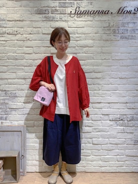 「MOOMIN（ムーミン）のアイテム（トップス）」を使った、なかごさん（レディース・162cm）の夏コーディネート