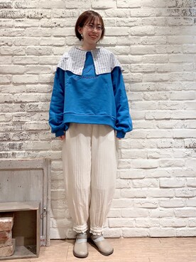 「レース」｜「アイテム（手帳/メモ帳）」を使った、なかごう まいさん（レディース・162cm）の冬コーディネート