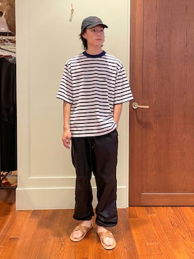 「Scye（サイ）のアイテム（トップス）」を使った、Yusuke Nakajimaさん（メンズ・176cm）の夏コーディネート