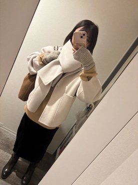 「MARNI（マルニ）のアイテム」を使った、Risa Sikamaruさん（レディース・161cm）の冬コーディネート