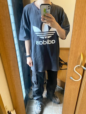 「HOOK（フック）のアイテム（パンツ）」を使った、明日葉さん（メンズ・168cm）の夏コーディネート
