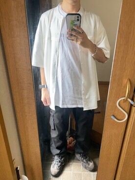 「HOOK（フック）のアイテム（パンツ）」を使った、明日葉さん（メンズ・168cm）の秋コーディネート