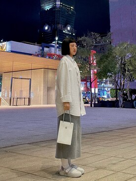 「H&M（エイチ・アンド・エム）のアイテム（シャツ/ブラウス）」を使った、TYさん（レディース・159cm）の秋コーディネート