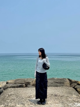 「MARITHE + FRANCOIS GIRBAUD（マリテフランソワジルボー）のアイテム」を使った、TYさん（レディース・159cm）の夏コーディネート