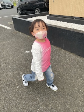「お散歩」｜RKさん（キッズ・100cm）の春コーディネート