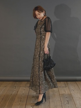 「darial（ダリアル）のアイテム（ドレス）」を使った、darialさん（レディース・160cm）の春コーディネート