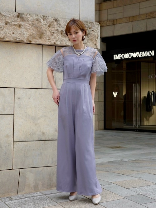 darial】2way fringe lace pants dress 2way フリンジ レース