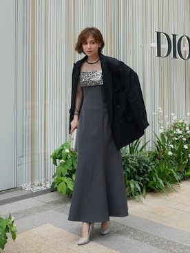 「darial（ダリアル）のアイテム（ドレス）」を使った、darialさん（レディース・160cm）の春コーディネート