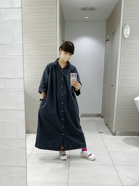 「NIKE（ナイキ）のナイキ アクア リフト ウィメンズシューズ / スニーカーサンダル / W NIKE AQUA RIFT（サンダル）」を使った、まいこはーんさん（レディース・159cm）の夏コーディネート