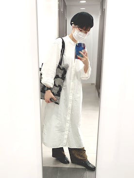 「猫」｜「アイテム（ハンチング/ベレー帽）」を使った、まいこはーんさん（レディース・159cm）の秋コーディネート